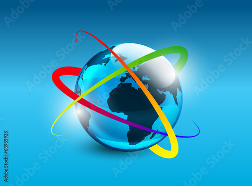 mondo, orbita, sattelliti, internet, dati