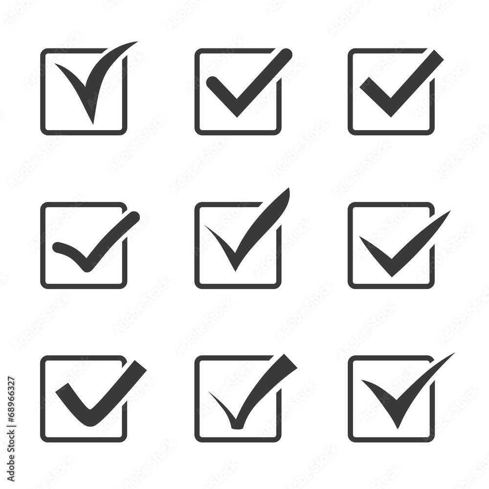 Check marks Check marks