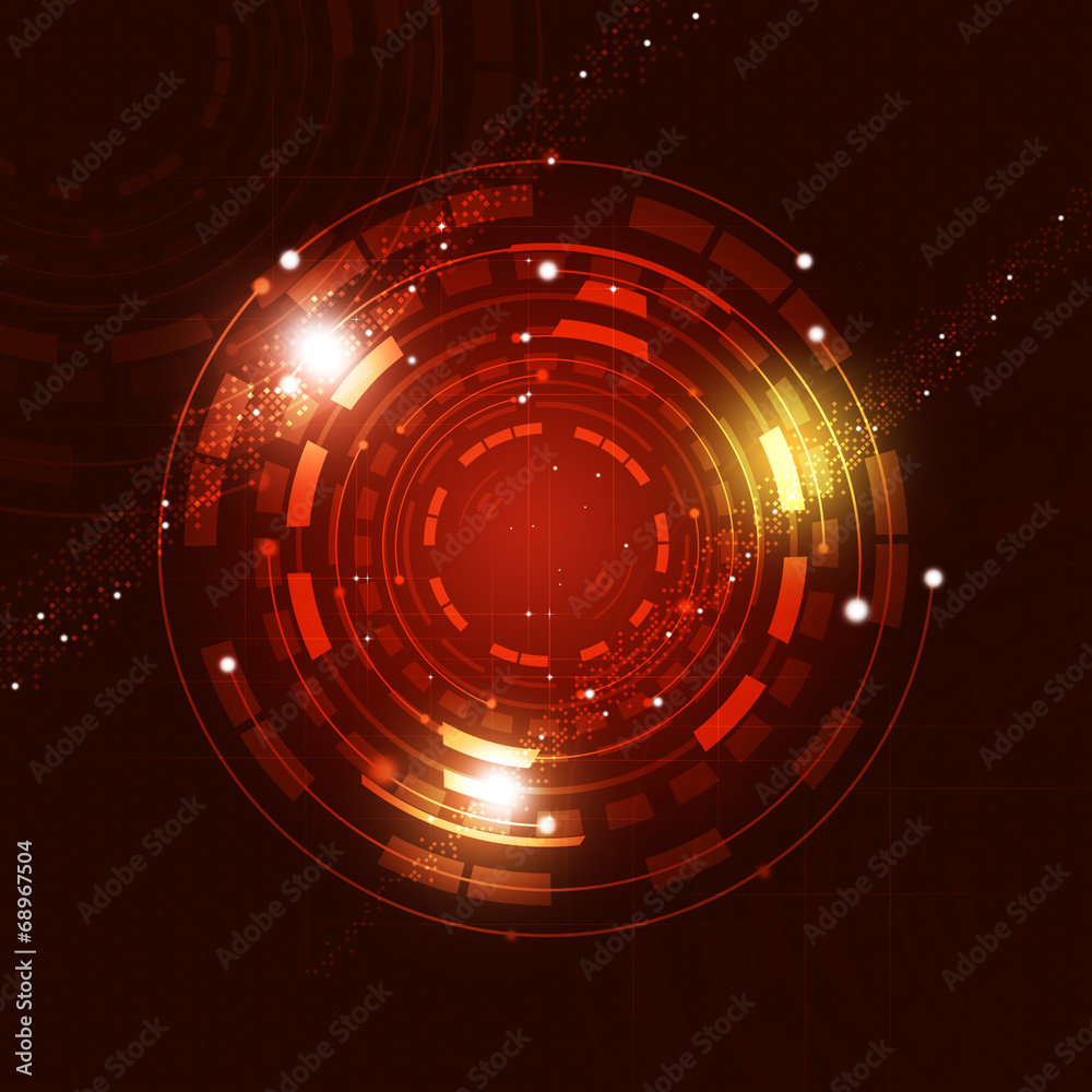 Abstract Circle Technology Background