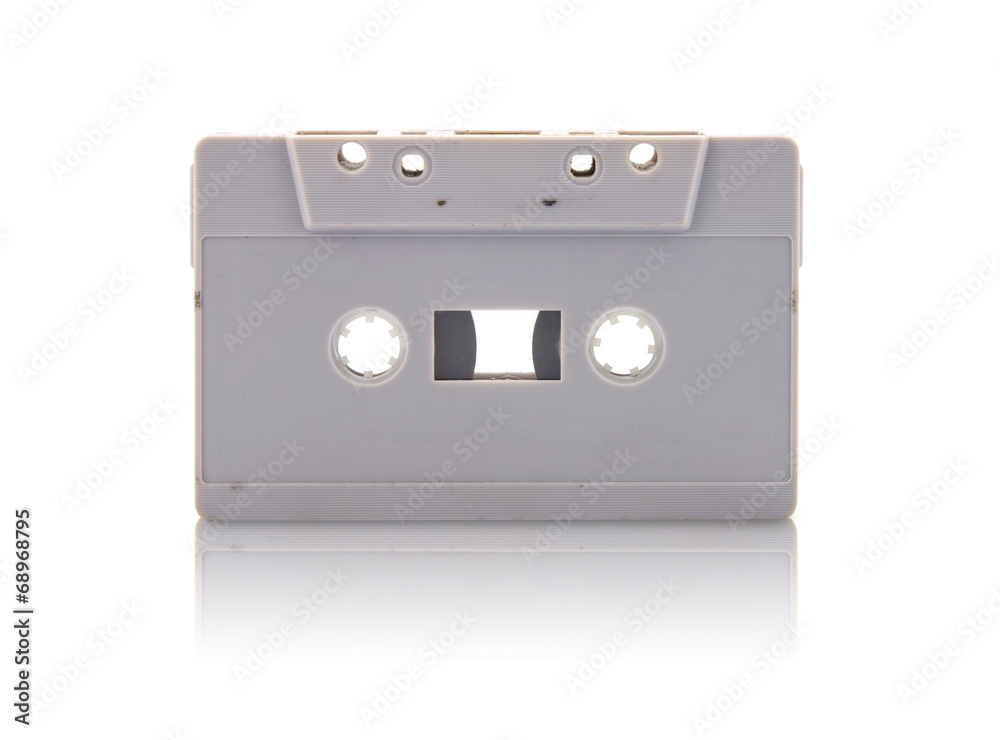 cassette tape isolated on white background with clipping path cassette tape isolated on white background with clipping path