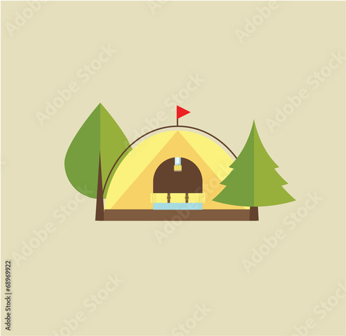 Tent camping