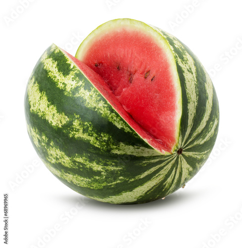 tasty juicy watermelon isolated on the white background