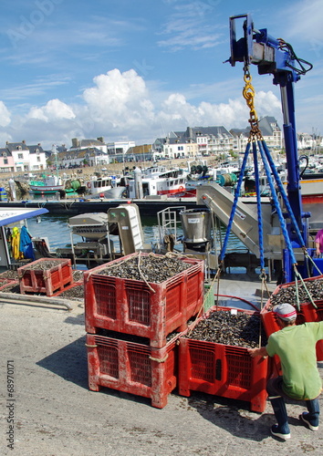 фотографія mannutentionnaire sur le port