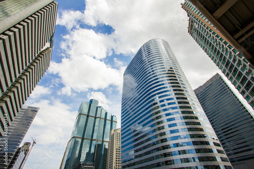 Photography The modern buildings of bangkok city, thailand