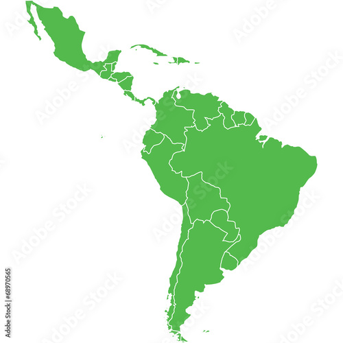 mappa america latina photo