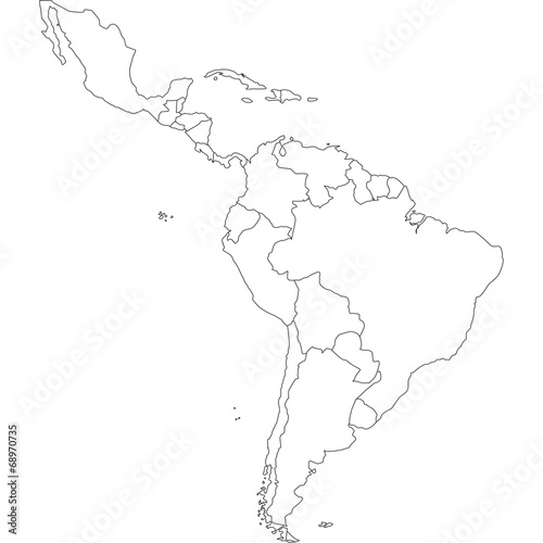 mappa america latina
