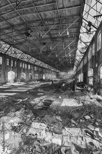 Abandoned factory hall