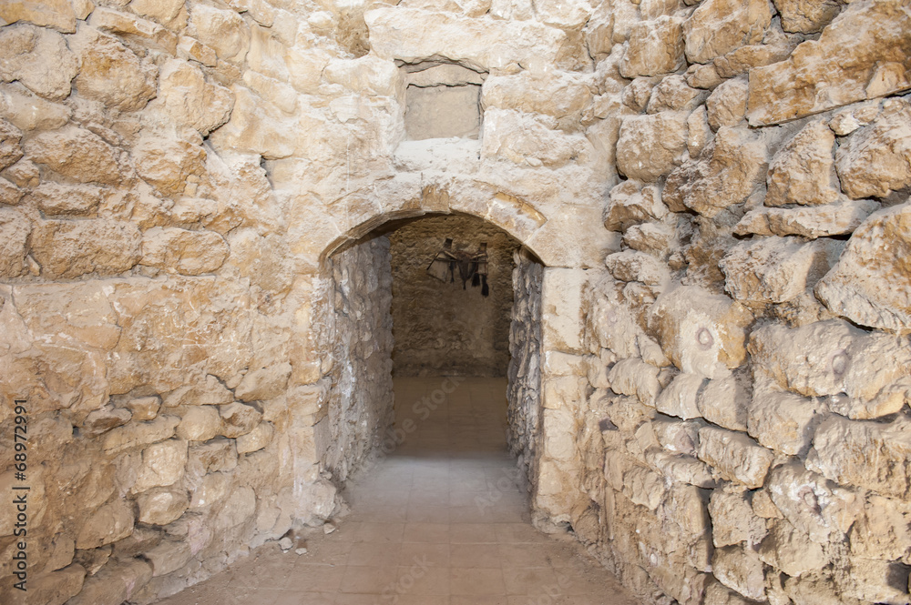 Old doorway in ancient ottoman fort