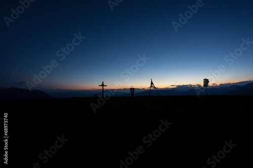 Sunset On Top Of Mount Priedröf photo