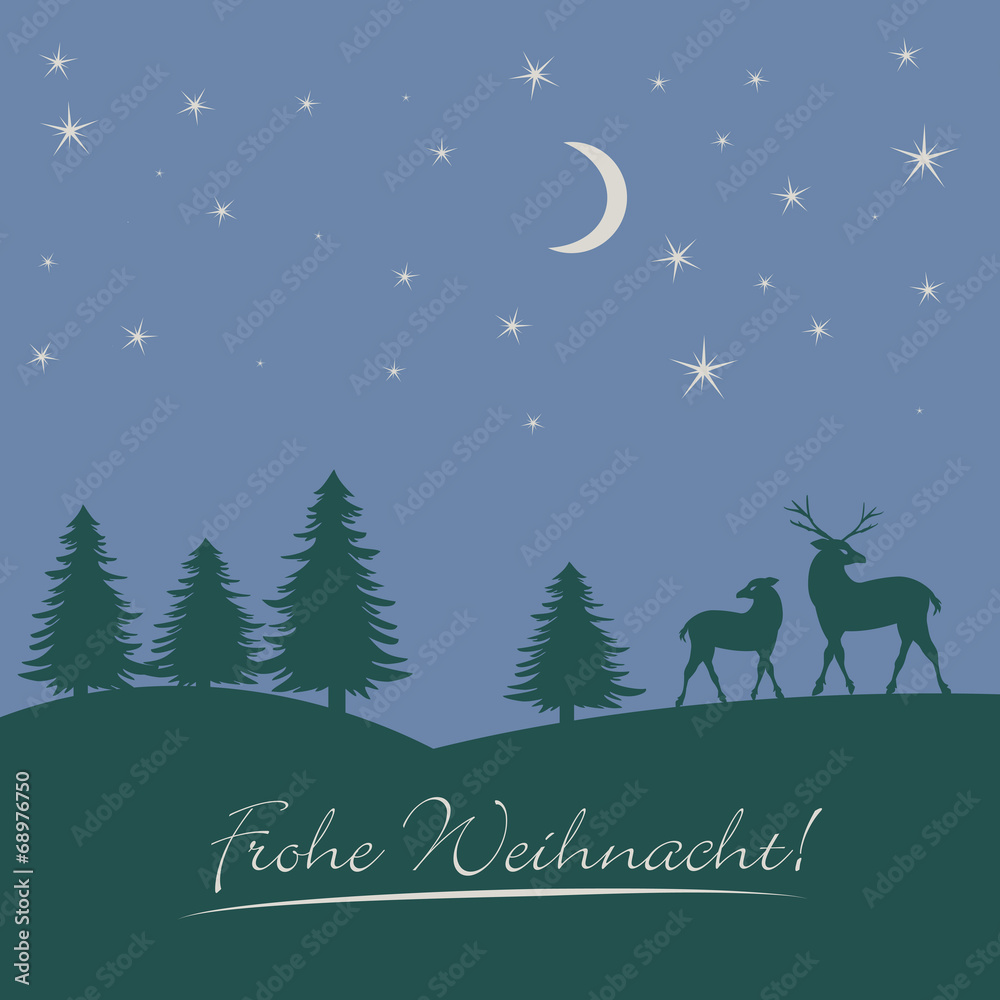 Weihnacht im Wald einfach Weihnacht im Wald einfach