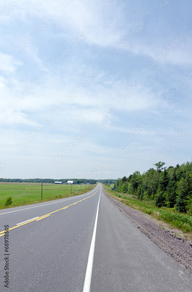 TransCanada highway along Superior Lake shore TransCanada highway along Superior Lake shore