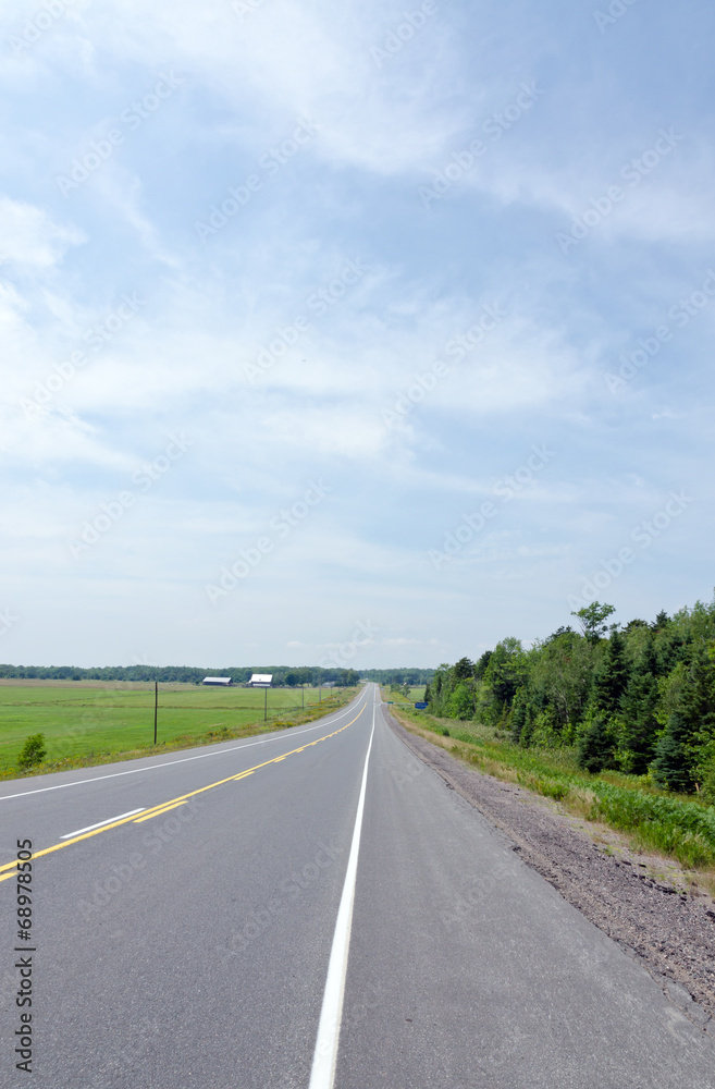 TransCanada highway along Superior Lake shore