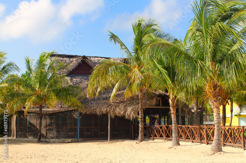 Beach restaurant in Cayo Coco