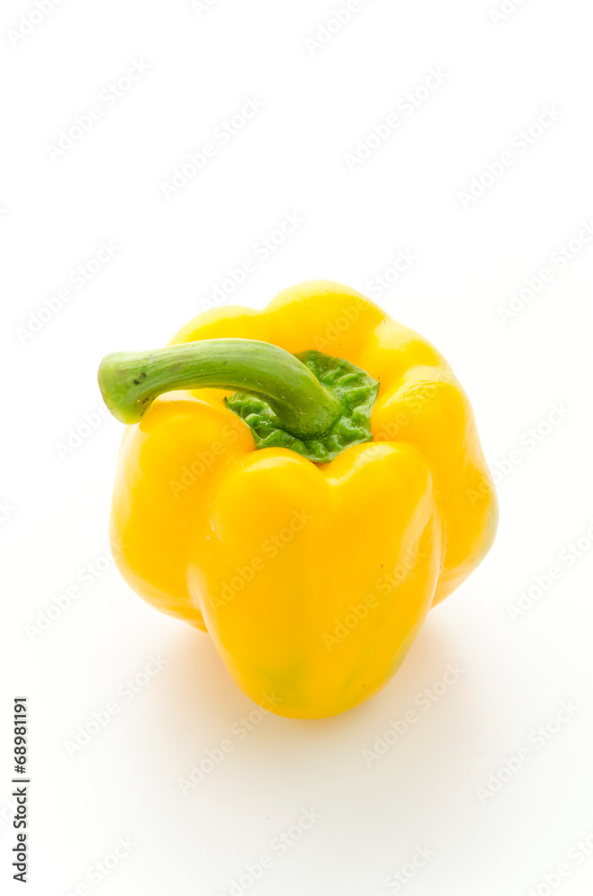 Yellow pepper isolated on white Yellow pepper isolated on white