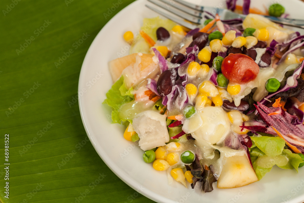 fresh vegetable and fruit salad fresh vegetable and fruit salad