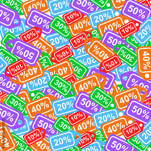 Sale labels background - sale 10 - 50 percent text