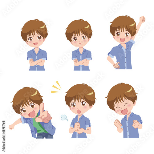 男の子　バリエーション