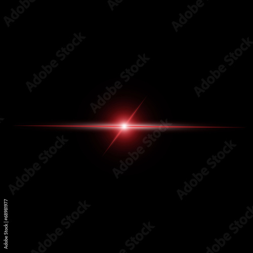 Abstract red beam Light vector