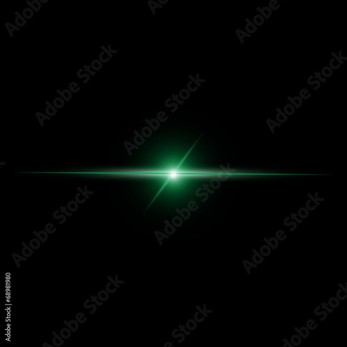 Abstract green beam Light vector