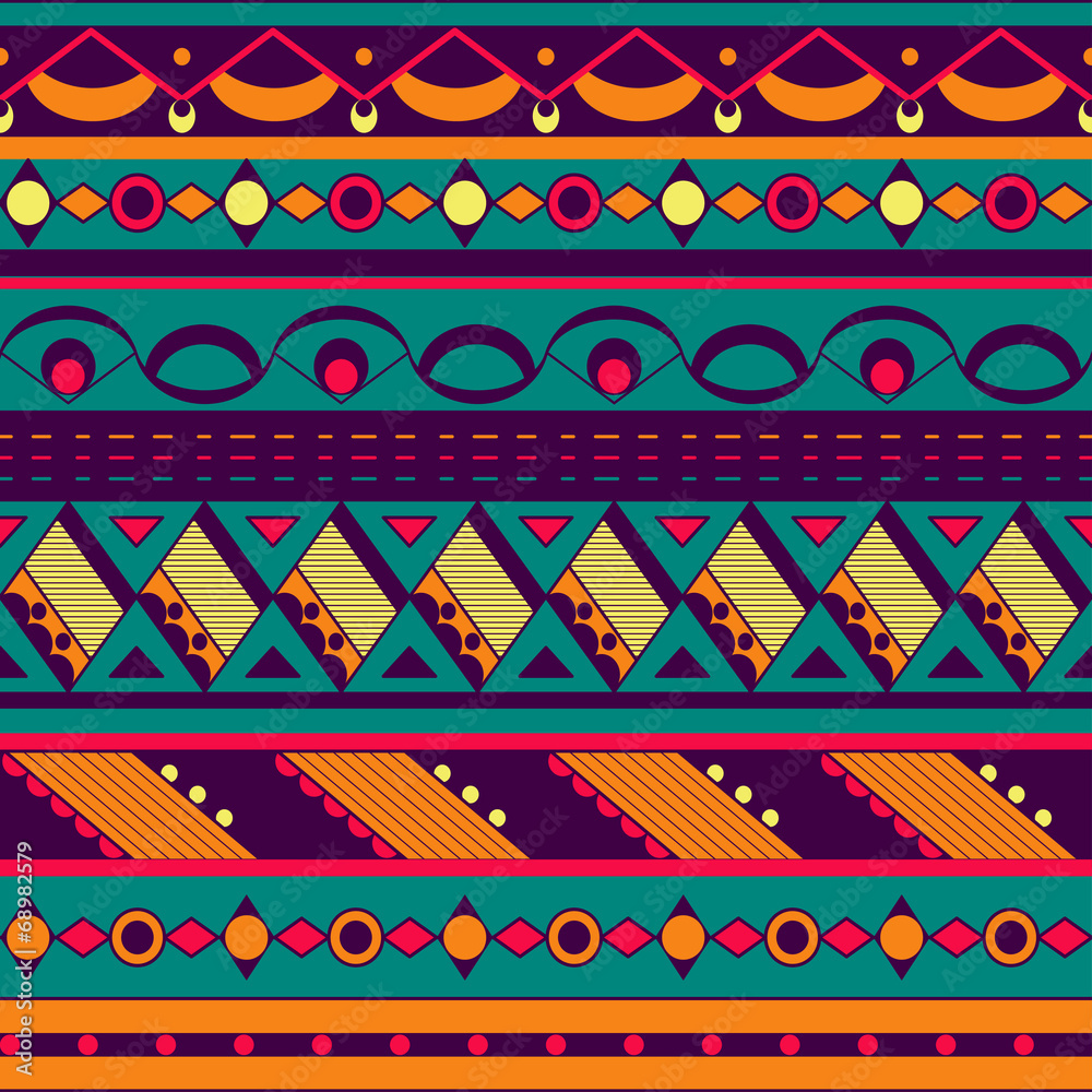 Seamless ethnic background Seamless ethnic background