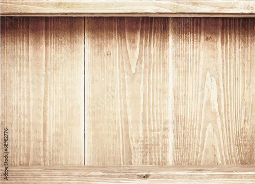 Old brown wooden planks texture with shelfs.
