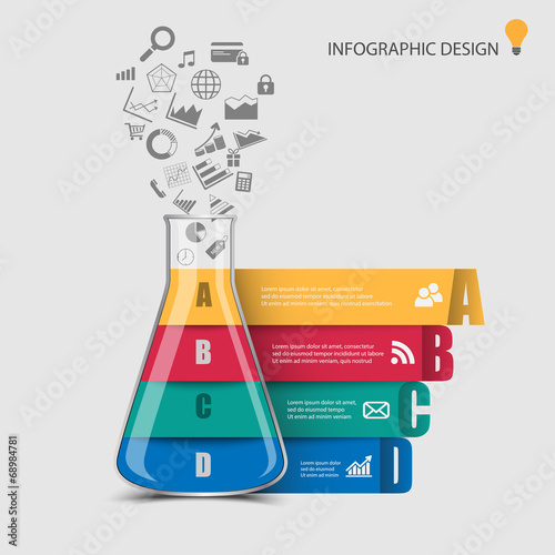 Tube infographic ,vector