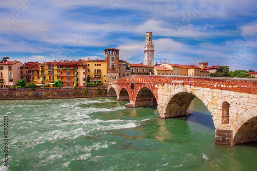 Ponte Pietra in Verona photo