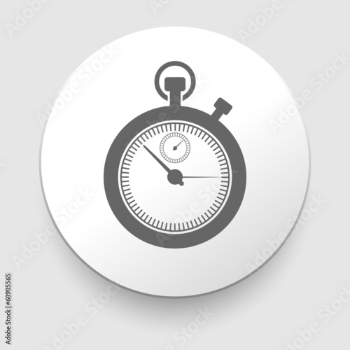 stopwatch web black icon isolated