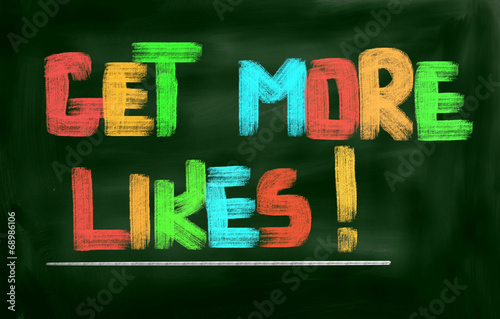 Get More Likes Concept photo