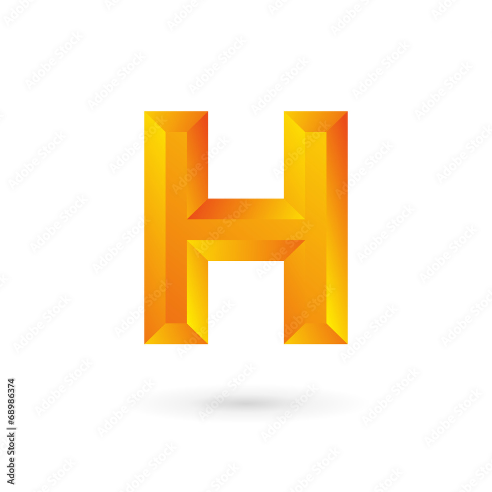 Letter H logo icon design template elements