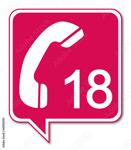 Logo téléphone de secours.
