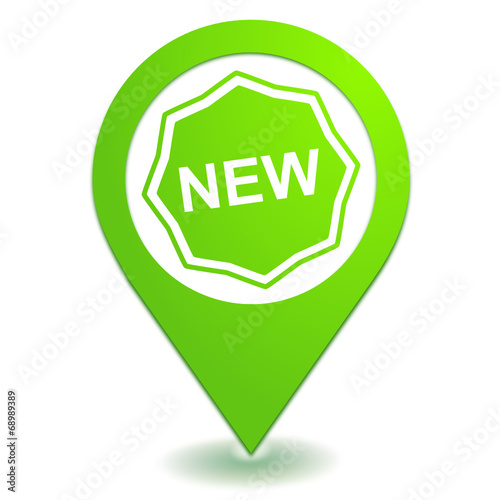 nouveau sur symbole localisation vert