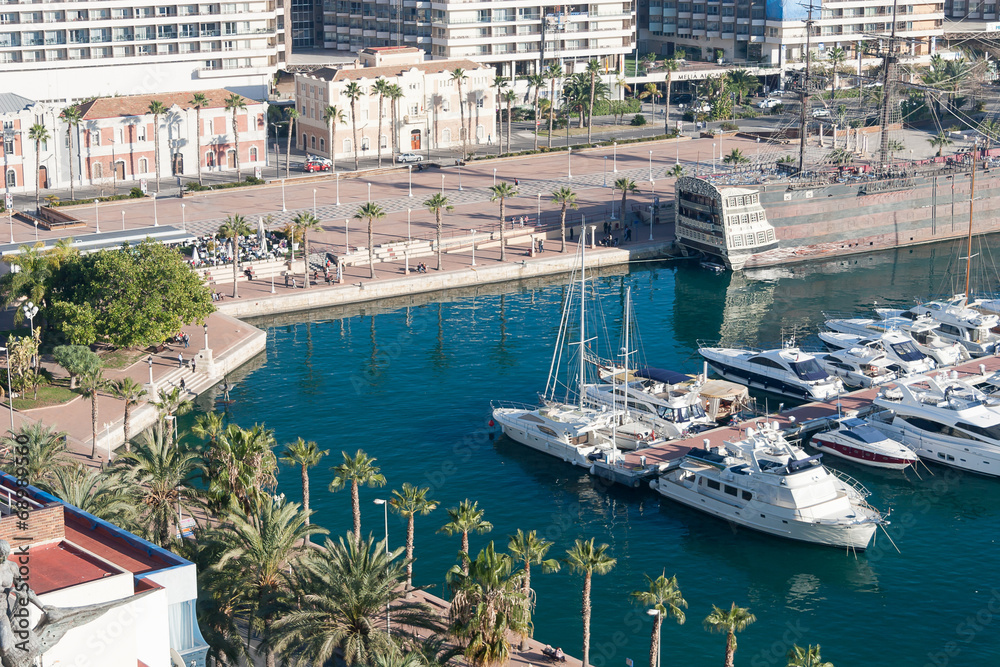 Harbour of Alicante, Spain
