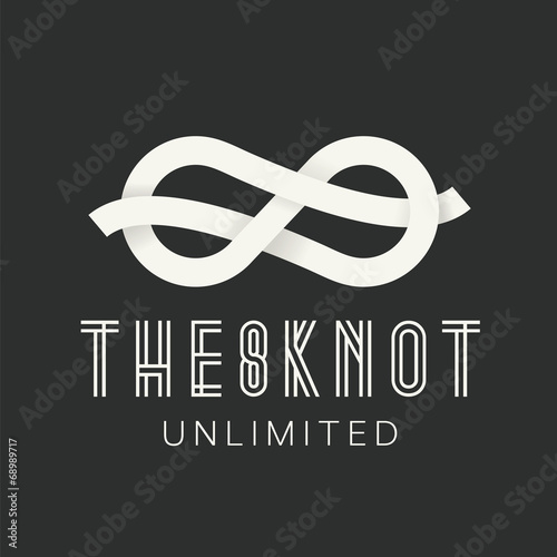 Figure Eight Knot Abstract Vector Concept Symbol Icon