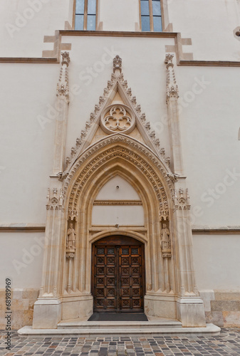 Portal of Church of St. Mark  XIII c. . Croatia