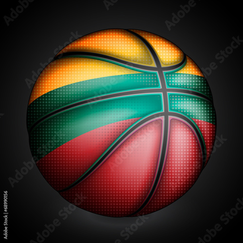 Lithuanians basket ball, vector