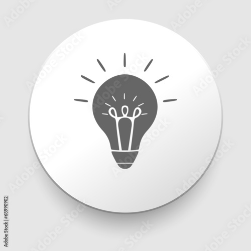 Web icon - lamp on white background