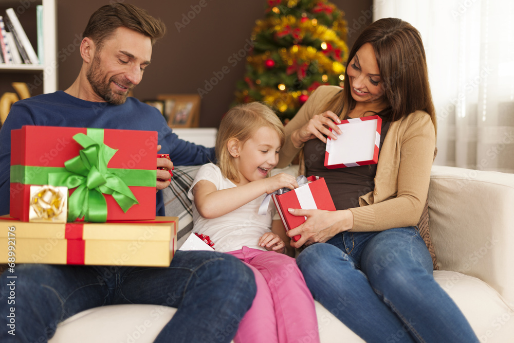 Funny time during opening christmas gifts Funny time during opening christmas gifts