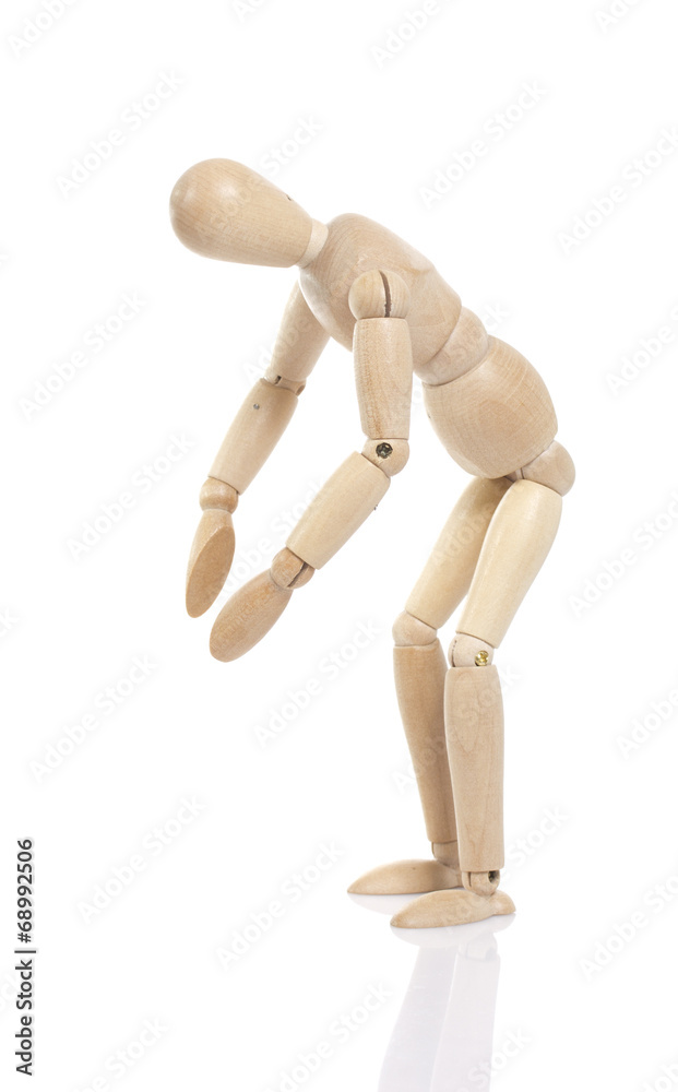 Wooden dummy is taking something Wooden dummy is taking something