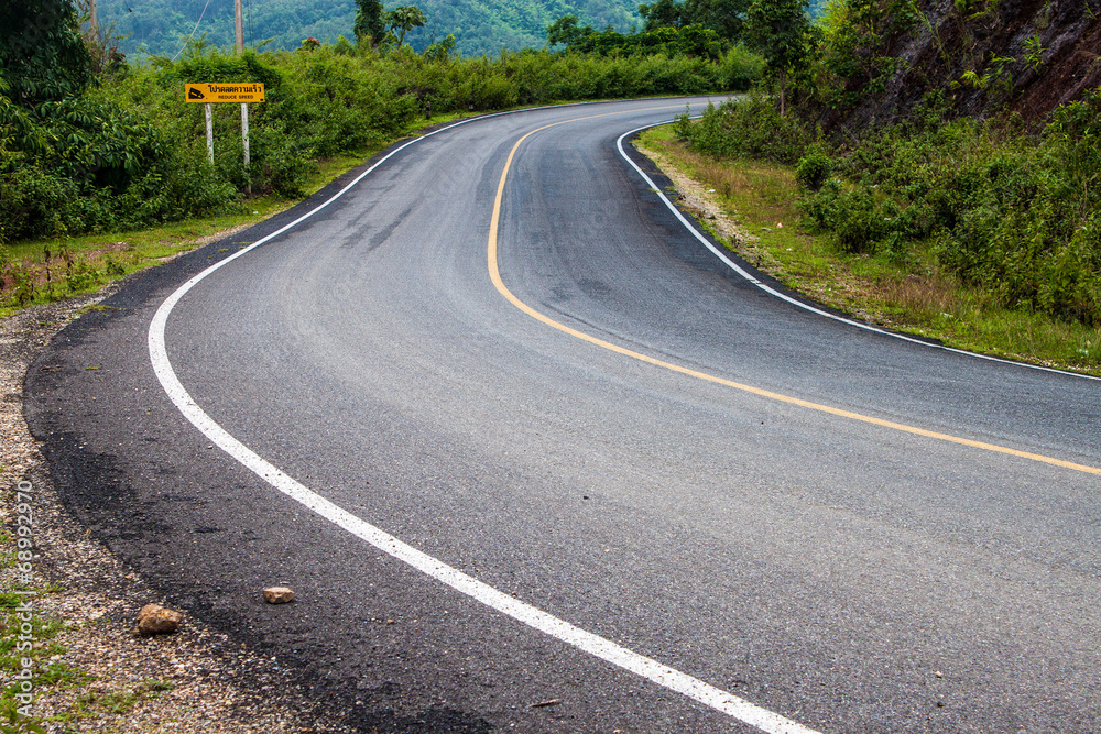 Road in northern Thailand