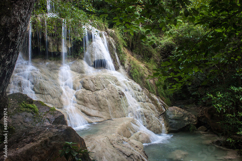 Erawan waterfall in Thailand