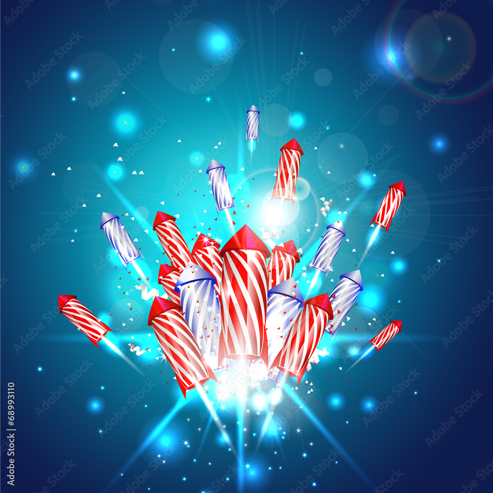 New year background with fireworks New year background with fireworks