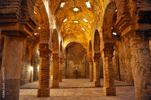 Hammam, arab baths in Ronda, Málaga, Spain photo