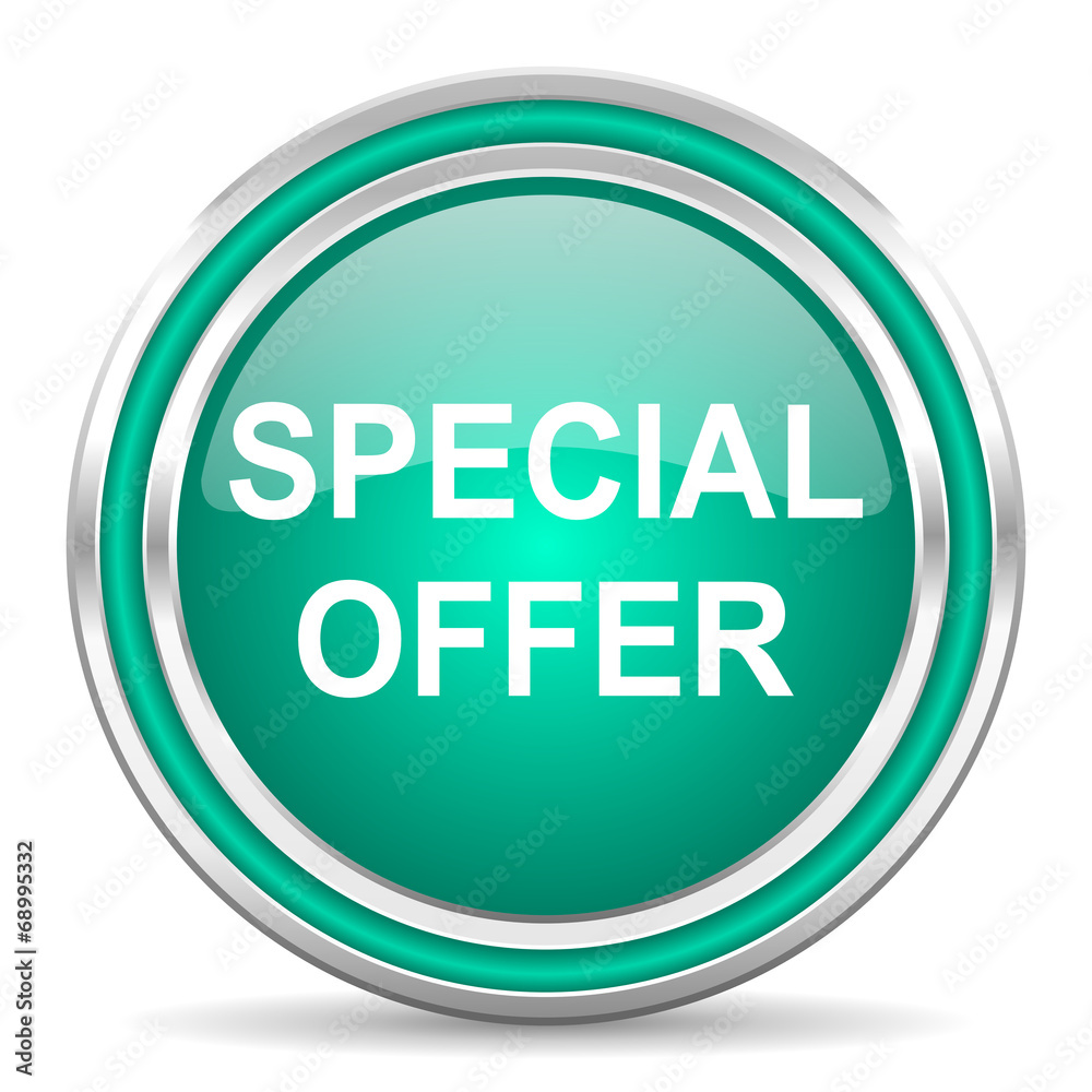 special offer green glossy web icon special offer green glossy web icon
