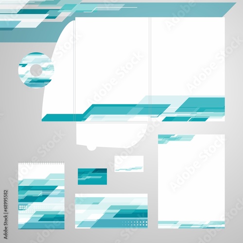 Corporate identity vector set