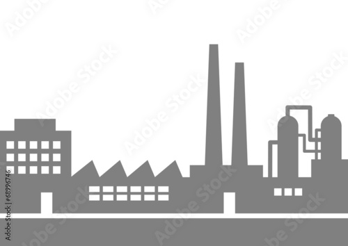 Grey factory icon