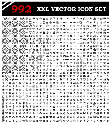 992 icon set vector for you design