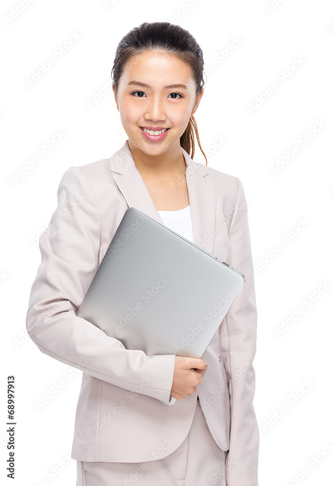 Businesswoman with laprop computer Businesswoman with laprop computer