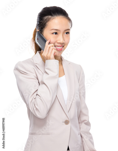 Businesswoman talk to cellphone