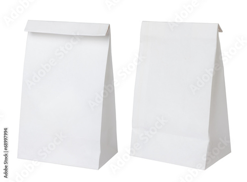 Cuadro en lienzo White paper bag